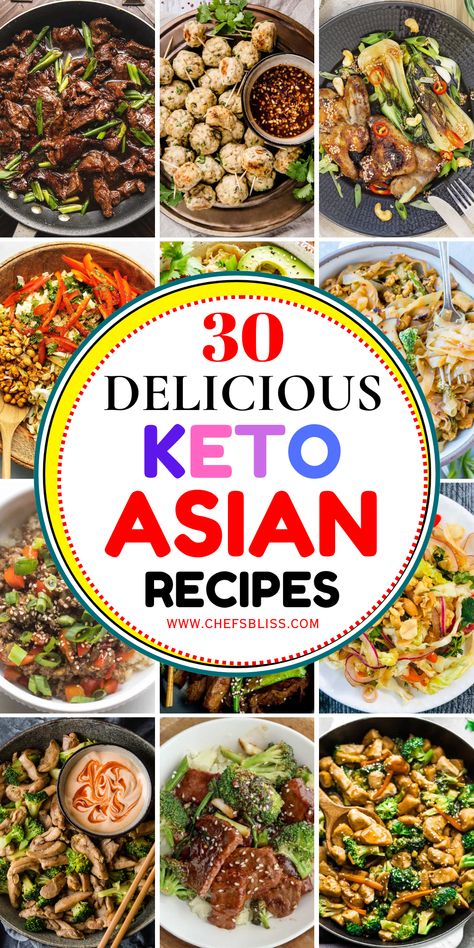 Keto Asian recipes bring the bold flavors of Asian cuisine to your low-carb lifestyle. These 30+ recipes feature delicious stir-fries, soups, curries, and more, using keto-friendly ingredients while keeping the taste authentic and satisfying. Keto Asian Recipes, Air Fryer Recipes Keto, Beef Salad, Tasty Snacks, Snacks And Desserts, Sauteed Vegetables, Asian Flavors, Savory Dishes, Keto Lifestyle