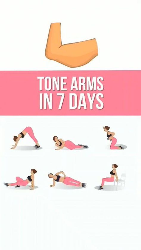 Tone Arms In 7 Days, Exercises Arms, Chest Workout Women, Tone Arms, Six Pack Abs Workout, Health And Fitness Apps, Effective Exercises, Body Workout At Home, Lose Belly Fat Workout