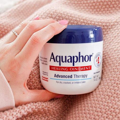 A tub of Aquaphor Healing Ointment, which can basically do everything ever in the history of the world. Try some on your cracked elbows, chapped lips, roughed-up feet, over-washed hands — this magical potion has you covered. You can even dab it on your cheekbones as a highlighter! ✨ Aquaphor Healing Ointment, Dry Cracked Hands, Dry Cuticles, Extremely Dry Skin, Cracked Hands, Healing Ointment, Cream For Dry Skin, Winter Skin Care, Cracked Skin