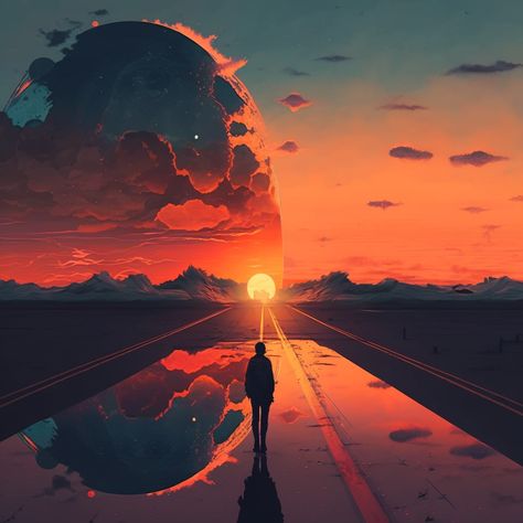 Anime Guitar Wallpaper, Guitar Anime Wallpaper, Anime Boy Listening To Music, Sunrise Anime Wallpaper, Ambient Music Artwork, Deep Photos, Cityscape Wallpaper, Wall Street Art, Artistic Wallpaper