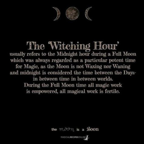 Witching hour Magical Recipes, Witch Board, Magical Moon, Moon Spells, The Witching Hour, Which Witch, Wiccan Witch, Eclectic Witch, Moon Witch