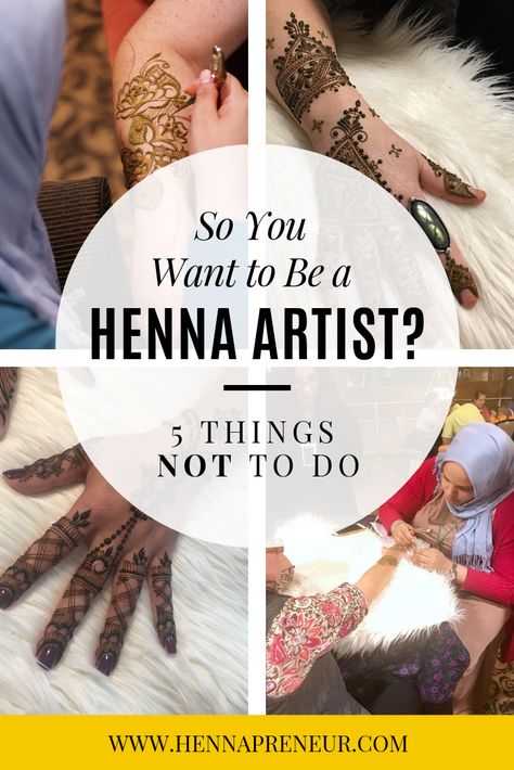 5 things to definitely avoid if you want to become a professional henna artist.  Learn Henna Online with Hennapreneur Henna Tattoo Recipe, Henna Business, How To Do Henna, Henna Tattoo Diy, How To Apply Henna, Henna Recipe, How To Make Henna, Learn Henna, Henna Ink