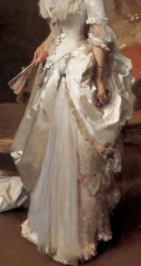 Mrs Henry White by John Singer Sargent                                                                                                                                                                                 More Era Victoria, Arte Peculiar, Rennaissance Art, Fotografi Vintage, John Singer Sargent, Edgar Degas, Old Paintings, Aesthetic Painting, Romantic Art