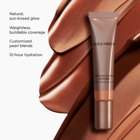 Tinted Moisturizer Bronzer - Laura Mercier | Sephora Laura Mercier Bronzer, Bronzer Makeup, Laura Mercier Tinted Moisturizer, Cream Bronzer, Raspberry Seed Oil, Flawless Face, Summer Glow, Laura Mercier, Tinted Moisturizer