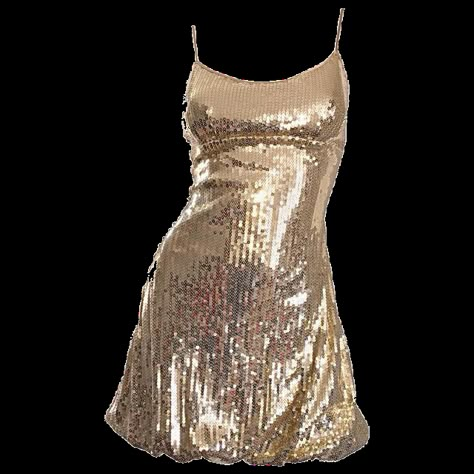 Gold Dress Short, Vintage Doll Dress, Mini Babydoll Dress, Dresses Gold, Sequin Dress Short, Mini Gold Dress, Fest Outfits, Gold Cocktail Dress, Gold Sequin Dress