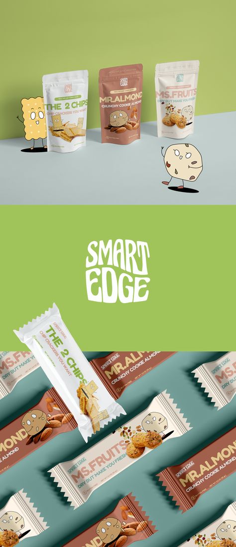 Hi, this is packaging design with (small) brand identity for gluten-free snack. Gluten Free Packaging Design, Healthy Packaged Snacks, Gluten Free Brands, Snack Packaging, Snack Brands, Packaged Snacks, Crunchy Cookies, Gluten Free Snacks, Passion Project