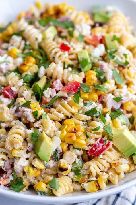 Mexican Street Corn Pasta Salad, Mexican Street Corn Pasta, Street Corn Pasta Salad, Street Corn Pasta, Corn Pasta Salad, Street Corn Salad, Corn Pasta, Mexican Street Corn Salad, Veggie Pasta