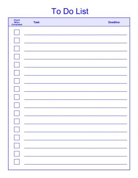 Todo List Template Word Task List Template, Things To Do List, Free To Do List, To Do List Template, To Do Checklist, Wedding List, Word Free, Todo List, Checklist Template