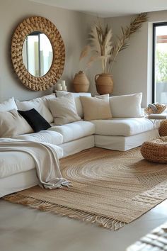 Brown Cream Home Decor, Tan Couch Boho Living Room, Black And Cream House Decor, Cream And Wood Living Room Ideas, Rustic White Living Room Ideas, Neutral Living Room With Gold Accents, Cream White And Black Living Room, Neutral Living Room Black Accents, Beige Interior Living Room