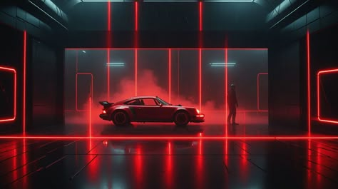 Porsche car :: Behance Car Event Ideas, Car Launch Event Ideas, Launch Event Ideas, Car Launch, Car Rendering, Porsche Car, Car Experience, Show Design, Logo Design Inspiration Branding