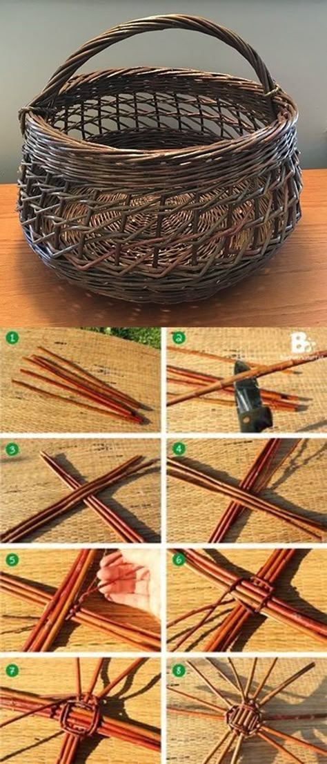 40 Creative Willow Craft Ideas Twined Root Basket Diy, Diy Willow Basket, Willow Crafts Ideas, Willow Basket Weaving Tutorials, Willow Weaving Projects, Willow Branch Crafts, Willow Weaving Beginners, Willow Basket Weaving, Basket Weaving Tutorial