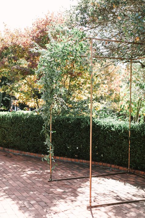 The Chuppah Copper Chuppah, How To Make Wedding Cake, Intimate Outdoor Wedding, Wedding Chuppah, Ballroom Reception, Landmarks Art, Green Garland, Flower Studio, Wedding San Francisco