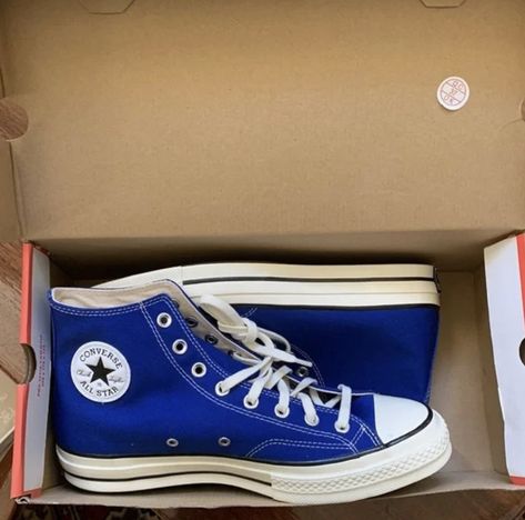 Blue Hightops Converse, Platform Converse Blue, Blue High Top Vans, Dark Blue Platform Converse, Blue Converse Png, Blue Converse High-top Sneakers With Rubber Sole, Shoe Ideas, High Top Vans, Winter Clothing