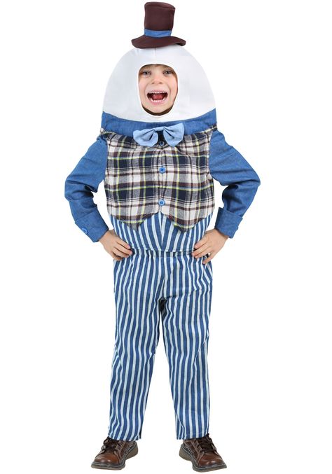 Classic Humpty Dumpty Toddler Costume Nursery Rhyme Costumes, Humpty Dumpty Costume, Nursery Rhyme Costume, Fairy Tale Costumes, Hooded Tunic, Bonding Activities, Unique Costumes, Boy Halloween Costumes, Humpty Dumpty