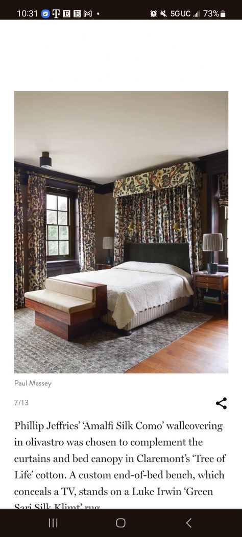 Wall Drapes Behind Bed, Drapery Wall Behind Bed, Curtained Wall Behind Bed, Wall Of Curtains Behind Bed, Wall Of Curtains, Black Drapes Over Bed, Pottery Barn Wicker Headboard, Curtains Behind Bed, Green Sari