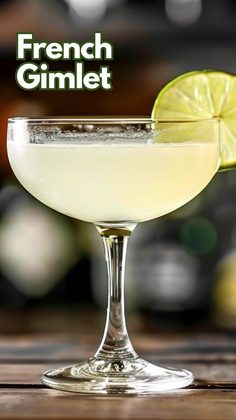 Serving up a French Gimlet always brings smiles at the bar. This cocktail blends gin’s botanicals with the sweet, floral notes of St. Germain and a zesty twist of lime, creating a refreshingly balanced drink. Customers enjoy its smooth, subtle flavor, perfect for winding down or kicking off an evening. #frenchgimlet via @mybartender French Gimlet Recipe, Drinks With St Germain, French Gimlet, Lime Cocktails, St Germain Cocktail, Easy Gin Cocktails, Gimlet Recipe, Gimlet Cocktail, After Dinner Cocktails