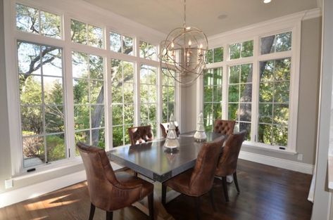 Sunroom Dining Room, Sunroom Dining, Breakfast Nook Table, Oversized Garage, Private Yard, Nook Table, Farmhouse Dining Room Table, Exercise Room, Sunroom Decorating