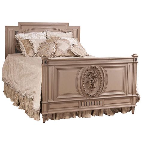 Antique French Louis XVI Painted Queen Bed Murphy Bed Mechanism, Wood Bed Design, Painted Beds, Teak Wood Furniture, Beds & Bed Frames, Railing Design, Wood Beds, Murphy Bed, Modern Bed