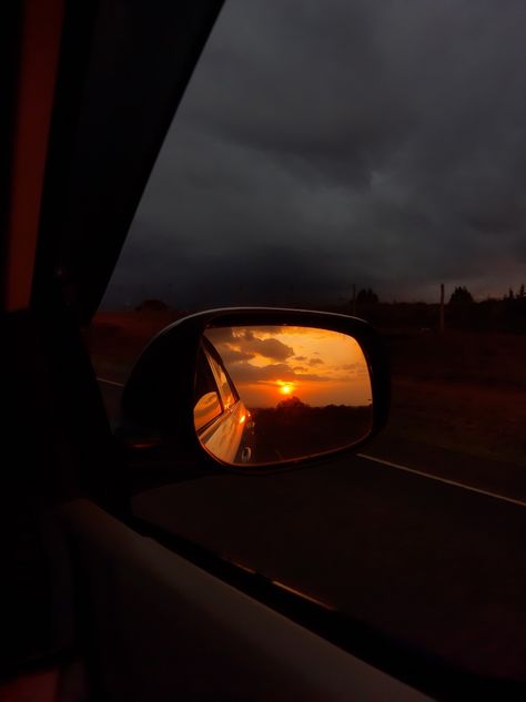 Sunset photo Captured in Kenya, along Meru-Timau-Nanyuki Highway Car Mirror Aesthetic, Sunset From Car, Highway Aesthetic, Tiktok Images, Evening Drive, Car Sunset, Driving Aesthetic, Cupcakes Wallpaper, Outside View