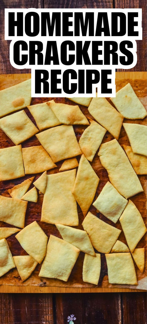 homemade crackers recipe Homemade Club Crackers, How To Make Crackers Homemade, Quick Cracker Recipe, Cracker Recipe, Cracker Recipes Homemade, Home Made Crackers, Crackers Homemade, Crackers Recipe, Homemade Snack Crackers