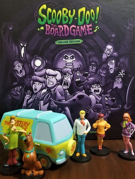 A game review of CMON's Scooby Doo: The Board Game written by The Cardboard Cantina Scooby Doo Board Game, Scooby Doo Decorations, Mystery Inc, Scooby Doo Mystery Inc, Scooby Doo Mystery, Gold Pumpkins, New Board, Party Scene, Party Halloween