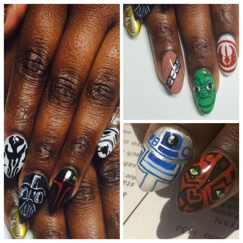 Mandalorian Nails, Star Wars Nails, Star Wars Day, Nails Inspo, Nails Nailart, Nail Ideas, Nail Inspo, Class Ring, Nail Designs