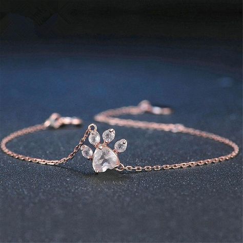 Dog Paw Bracelet, Paw Bracelet, Elegant Wedding Jewelry, Paw Print Bracelet, Animal Bracelet, Pink Paws, Bracelets Design, Luxury Bracelet, Fine Silver Jewelry