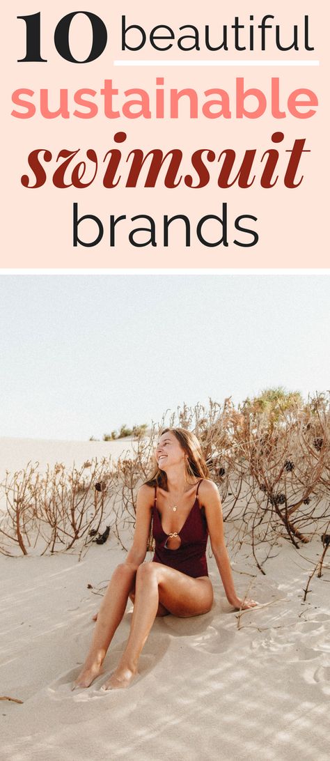 10 Sustainable & Ethical Swimwear Brands for Women | I LOVE these sustainable and ethical swimwear brands! They're making beautiful swimsuits, and I love that they're reducing waste, helping the environment, and treating all their production workers fairly and with respect! I definitely want to support these ethical swimwear brands! Pinning! #ethicalfashion #sustainablefashion #greenliving #ecofriendly Ethical Swimwear, Helping The Environment, Ethical Clothing Brands, Comfortable Dresses, Swimsuit Brands, Ethical Fashion Brands, Trendy Swimwear, Sustainable Swimwear, Ethical Brands