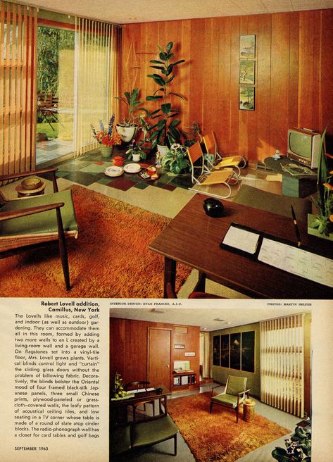 family room | par Millie Motts Midcentury Modern Decor, 60s Home Decor, Retro Homes, 60s Interior, 70s Interior Design, Retro Rooms, Interior Design Aesthetic, 60s Home, 70s House