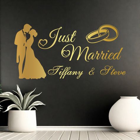 Wedding receptions Bridal car decorations Honeymoon luggage or room decor Made from premium, long-lasting vinyl. Car Decorations For Wedding, Honeymoon Luggage, Decorations For Wedding, Wedding Window, Bridal Car, Car Decorations, Wedding Scrapbook, Wedding Receptions, Window Decals