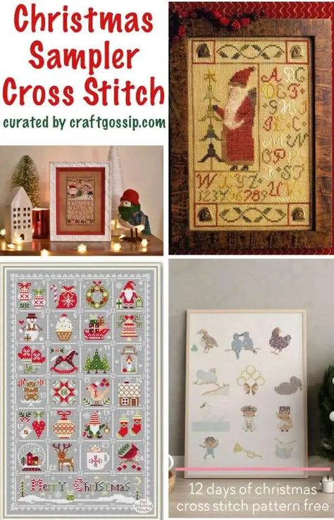 Christmas Sampler Cross Stitch Patterns – Cross-Stitch Sampler Cross Stitch Patterns, Christmas Cross Stitch Patterns Free, Christmas Sampler, Free Cross Stitch Designs, Cross Stitch Sampler Patterns, Frugal Wedding, Sampler Cross Stitch, Making Candles Diy, Candles Diy