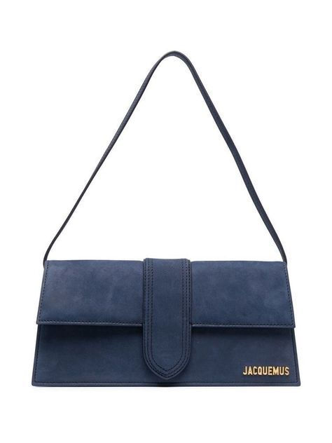 Jacquemus Bag Blue, Stile Blair Waldorf, Jacquemus Bag, Suede Tote Bag, Navy Bag, Luxury Bags Collection, Dream Bag, Suede Tote, Dream Bags