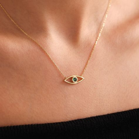 Dainty Gold Birthstone Eye Necklace - Minimalist Natural Design - Natural Birthstone Necklace - Minimalist Gold Eye Charm Jewelry #eyenecklace #evebirthstone #birthstonenecklace 🌟 WELCOME TO OUR SPECIAL HANDCRAFTED COLLECTION! Dear Customers, We're thrilled to offer you a unique experience! Are you ready to explore our jewelry pieces, each handmade with love and care? Presenting a collection that epitomizes elegance and beauty... Each piece is a result of our artisans' meticulous craftsma... Gold Sun Necklace, Mama Necklace, Sun Necklace, Gold Sun, Natural Design, Gold Eyes, Celestial Jewelry, Evil Eye Pendant, Mom Necklace