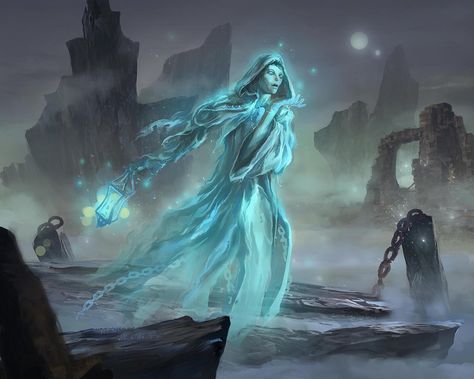 Spirit by Tsabo6 on DeviantArt Fantasy Undead, Mtg Tokens, Horror Ideas, Mystical Beings, Arkham Horror, Spirit Ghost, Dark Arts, Chinese Art Girl, Gothic Horror