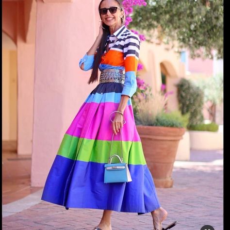 BopTalk | Luxury Market and Handbag News & Tips on Instagram: “🇮🇹 Who’s ready for a trip to Sardinia? Not only are the beach views amazing… there’s luxury shopping in Porto Cervo too! 🛍You could get an…” Beautiful Midi Dresses, Outfits Dress, Striped Midi Dress, Dresses By Length, Daily Dress, Color Stripes, Midi Dresses, Lapel Collar, Three Quarter Sleeves