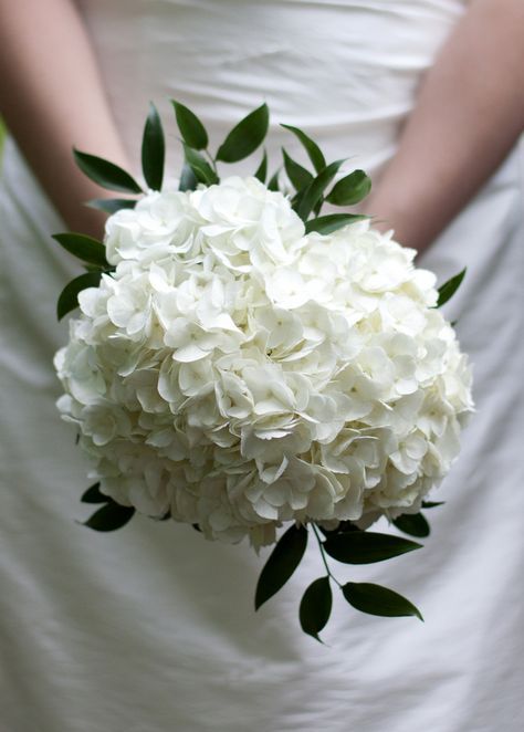 Single Stem Hydrangea Bouquet, Single Hydrangea Bouquet, White Hydrangea And Eucalyptus Bouquet, White Hydrangea Wedding Bouquet, White Bridal Bouquet Hydrangea, Hydrangea Bridesmaid, Hydrangea Wedding Flowers, Hydrangea Bridesmaid Bouquet, White Hydrangea Bouquet