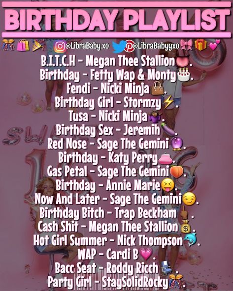 Sweet 16 Music Playlist 2023, 18th Birthday Song Playlist, Something You Always Wanted To Tell Me Instagram Story, 18th Birthday Music Playlist, Birthday Outfits Scorpio, Places To Eat For Birthday, Sweet 16 Playlist Songs Black, Sweet 16 Party Playlist Songs, Songs To Add To Your Playlist Baddie