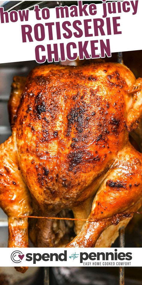 Dinner Rotisserie Chicken, Recipe Rotisserie Chicken, Easy Chicken Seasoning, Best Rotisserie Chicken Recipe, Whole Chicken Recipes Oven, Rotisserie Chicken Seasoning, Chicken Seasoning Recipes, Rotisserie Chicken Recipe, Homemade Seasoning