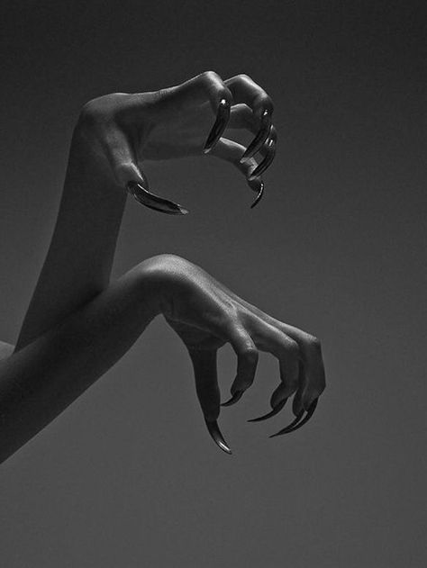 Clawed Hands Aesthetic, Evelynn League Of Legends, Hand Reference, Anatomy Reference, Throne Of Glass, Black Nails, Dark Art, Dark Aesthetic, Pose Reference