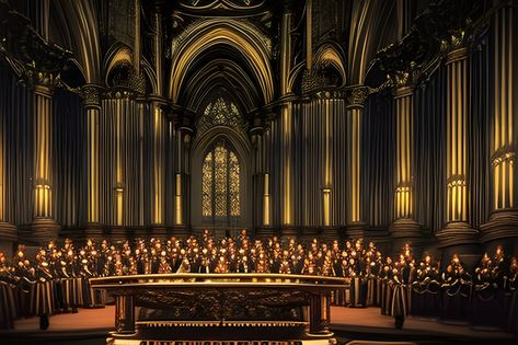 Choir singing in the cathedral Choral Music Aesthetic, Choir Art, Choir Aesthetic, Choir Poster, Cody Fry, Singers Performing, Choir Singing, Travel Altar, Alucard Castlevania