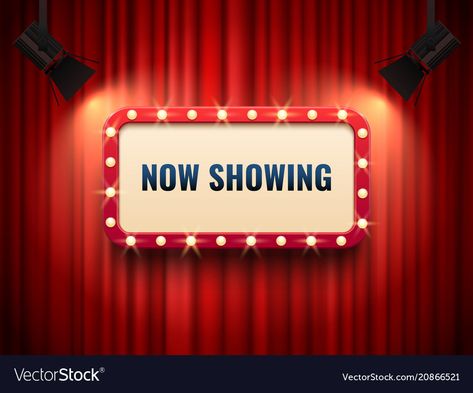 Retro Cinema, Curtains Vector, Light Movie, Curtain Backdrops, Cinema Theatre, Red Curtains, Gold Picture Frames, Logo Background, Brand Style Guide