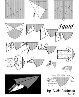 Origami Instruction: Squid Origami Origami For Kids, Simple Origami, Dog Insurance, Paper Origami, How To Make Origami, Easy Origami, Ocean Crafts, Origami Instructions, Origami Easy