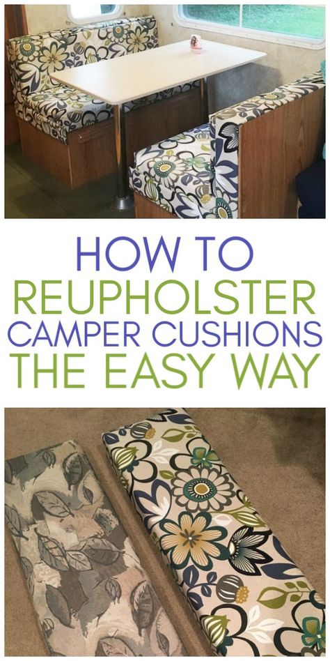 Reupholster Camper Cushions, Renault Kangoo Camper, Camper Cushions, Astuces Camping-car, Popup Camper Remodel, Motorhome Remodel, Kangoo Camper, Glamper Camper, Camper Trailer Remodel