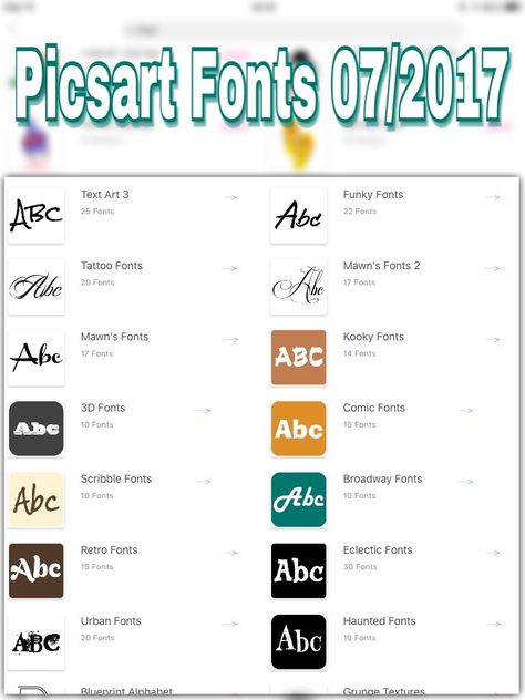 Picsart Picsart Fonts Name, Funky Fonts, Comic Font, Editing Tricks, 3d Font, Photo Editing Tricks, Font Names, Text Art, Tattoo Fonts