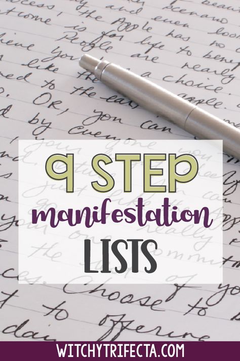 The manifestation list is a system for setting your intentions and manifesting things you want. It's based on the idea that what we focus on expands. This pin shows how you can write a manifestation list in 9 easy steps so it doesn't take forever! Manifestation List Examples, Manifestation List, Manifesting Techniques, Manifestation Methods, Manifesting Vision Board, Manifestation Techniques, Goals And Dreams, Personal Growth Plan, Manifesting Wealth