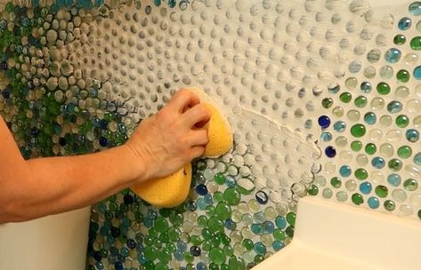 DIY Dollar Store Bathroom Tile idea on a Budget | Hometalk Diy Home Decor For Apartments, Diy Kitchen Backsplash, Diy Backsplash, Bathroom Decor Luxury, Bathroom Diy, Dollar Store Hacks, Bathroom Backsplash, Diy Bathroom Decor, Diy Makeover