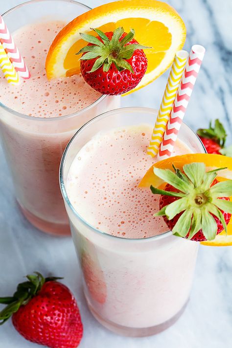 Orange Julius Recipe, Smoothie Recipes Strawberry, Orange Julius, Smoothies For Kids, Strawberry Banana Smoothie, Pineapple Smoothie, The Smoothie Diet, Easy Smoothie Recipes, Strawberry Smoothie