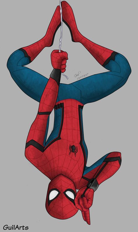 Spectacular Spider-Man Homecoming by Soyelmejor999 on DeviantArt Spiderman Homecoming Drawing, Image Spiderman, Spiderman Drawing, Lock Screen Wallpaper Iphone, Iron Spider, Marvel Drawings, Spiderman Pictures, Tom Holland Spiderman, Marvel Fan Art