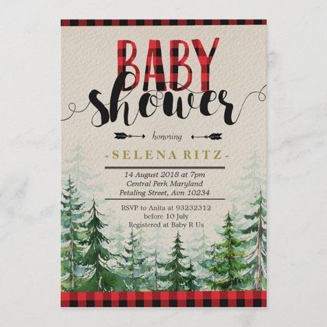 Baby Boy Shower Invitations Lumberjack Red Plaid Boy Baby Shower Invitation #zazzle #zazzleinvitations #babyshowerinvitations #babyshower #babyboyshowerinvitations #babygirlshowerinvitations #bohobabyshowerinvitations #elephantbabyshowerinvitations #floralbabyshowerinvitations #rusticbabyshowerinvitations #safaribabyshowerinvitations #teddybearbabyshowerinvitations #woodlandbabyshowerinvitations One Wild Year, John Bradley, Teddy Bear Baby Shower Invitations, Lumberjack Birthday, Rustic Baby Shower Invitations, Safari Baby Shower Invitations, Boho Baby Shower Invitations, Elephant Baby Shower Invitations, Woodland Baby Shower Invitations