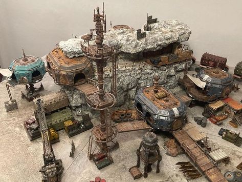 Ash Wastes Terrain, Necromunda Ash Wastes Terrain, Necromunda Ash Wastes, Shanty Town, 3d Building, 40k Terrain, Warhammer Terrain, Game Terrain, Wargaming Terrain